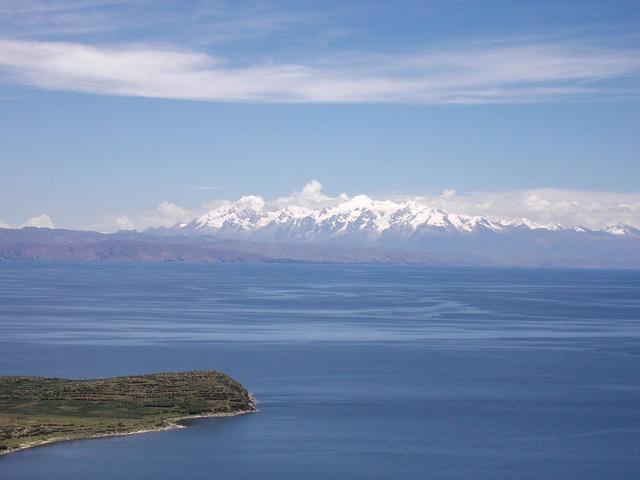 View to the east and confluence area from the Sun Island