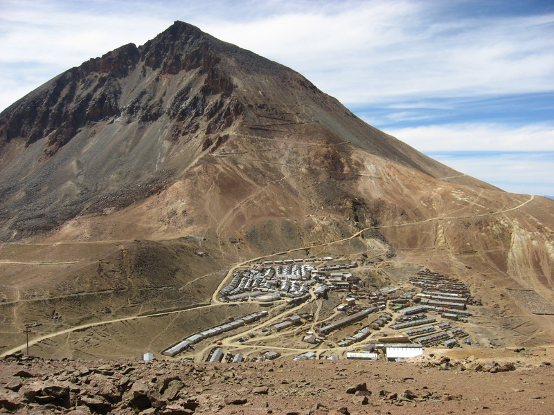 Chorolque 5571 msnm, Poblacion de Santa Barbara Chorolque at 5571 masl