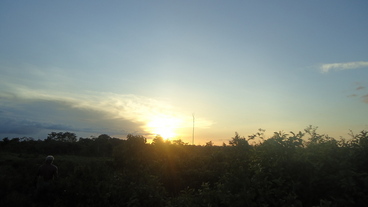 #1: Panomica do local, vista do Oeste - Por do Sol. View to west on sunset