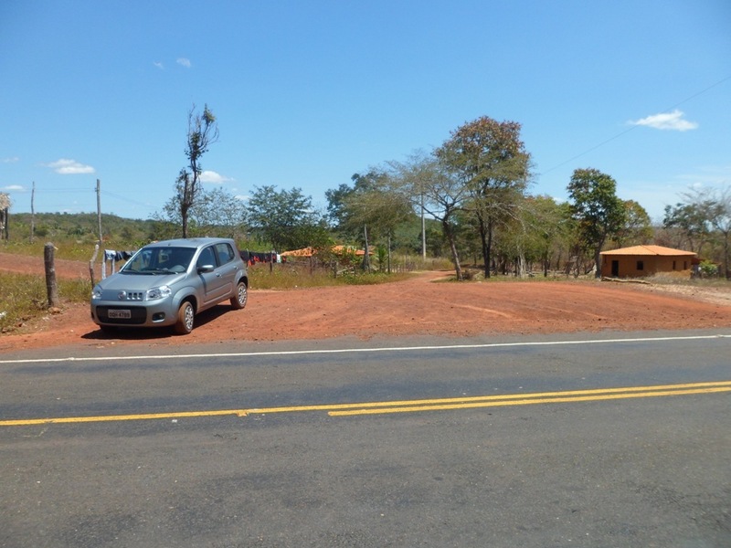 Início da estrada de terra - beginning of dirt road