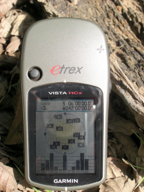 Vista do GPS. GPS proof