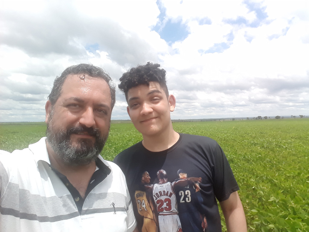 Eu e meu filho na confluência - I and my son at the confluence