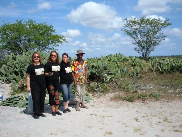 Lucilene, Marcia, Simone e o Sr. Manuel