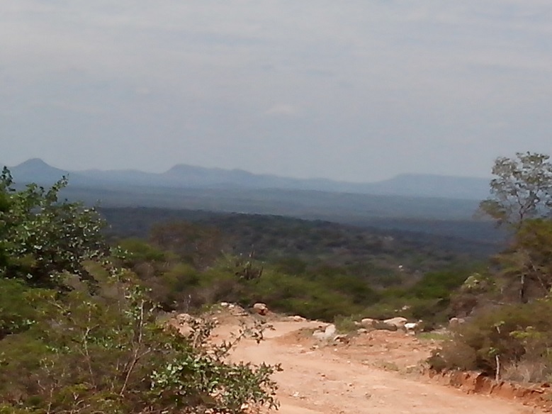 Vista panorâmica da confluência. Panoramic view towards confluence