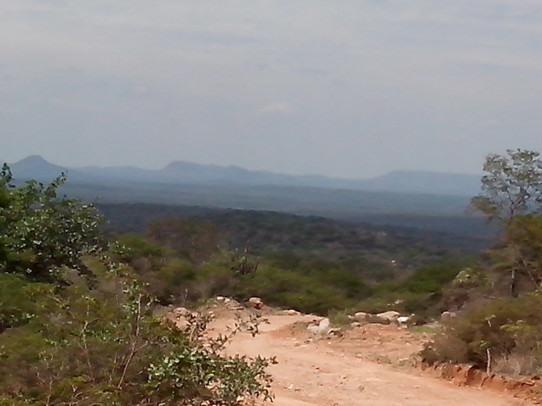 Vista panorâmica da confluência. Panoramic view towards confluence