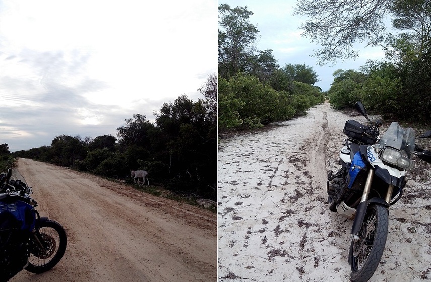 Estradas de Pisos de terra e areia. Earth and sand roads
