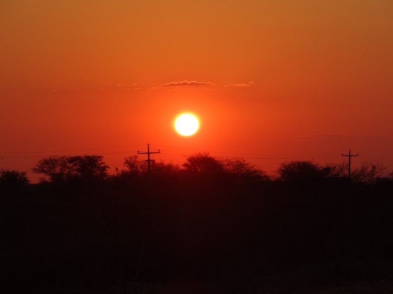 Pôr do sol no Sertão baiano. Sertão baiano sun set