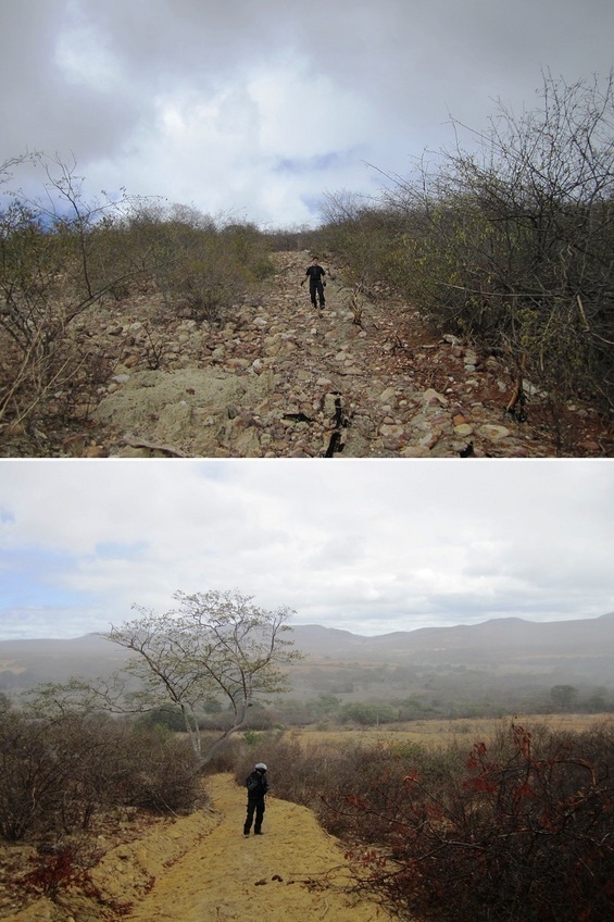 Caminhada até a confluência,  hiking to CP