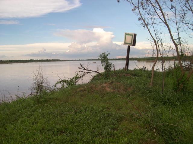 A navigation plate near road to Mocambinho