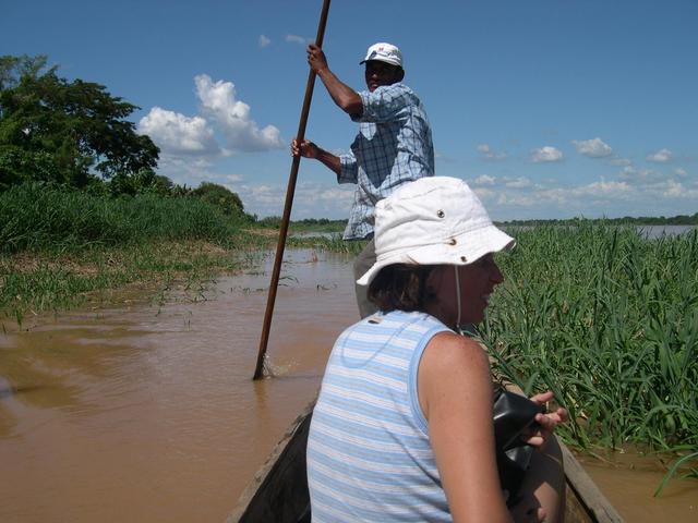 The canoe crossing Sao Francisco