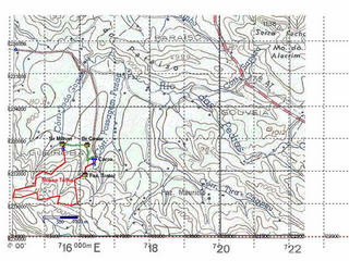 #1: Confluence is at lower left cornner; we started from carro (car), clockwise.