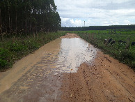#7: Grandes poças d'água na estrada de terra - big puddles on dirt road