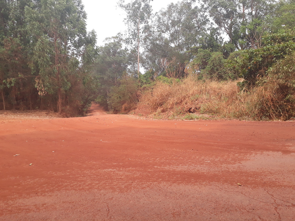 Km 0 do trecho em estrada de terra - km 0 of dirt road leg