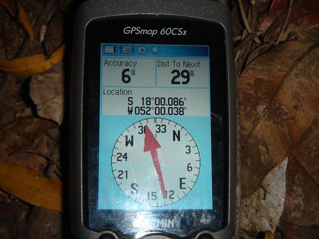 The GPS 29 m from the confluence