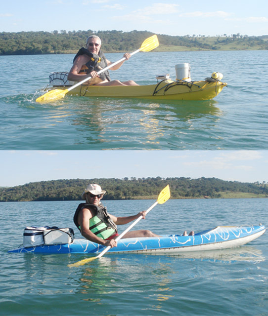 Beto Gussoni and Mario Lo Gullo in the Confluence, the South on the bottom