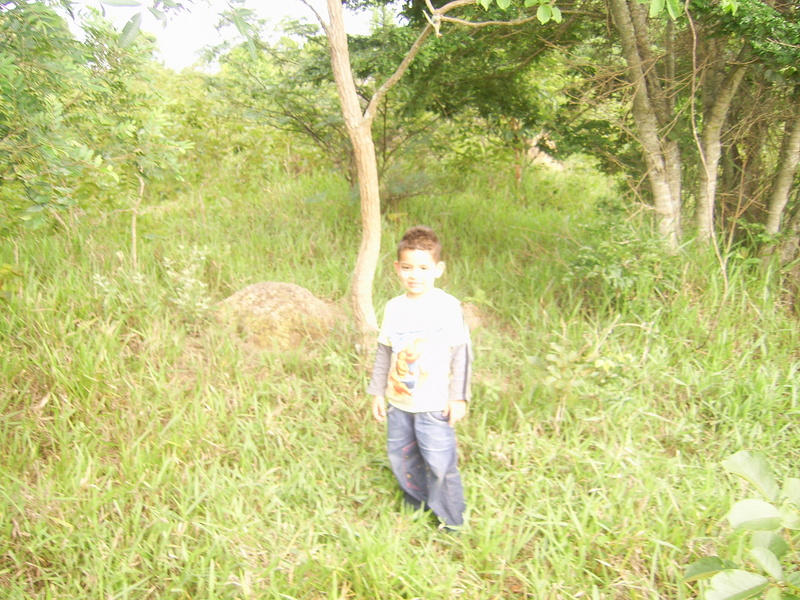 Meu filho na confluência - my son at the confluence