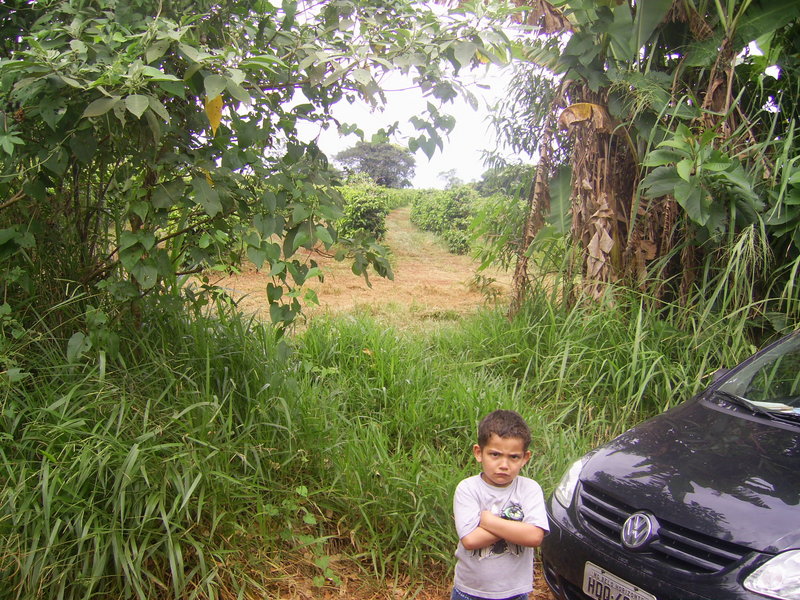 Estrada de terra e a confluência ao fundo - dirty road and confluence in the background