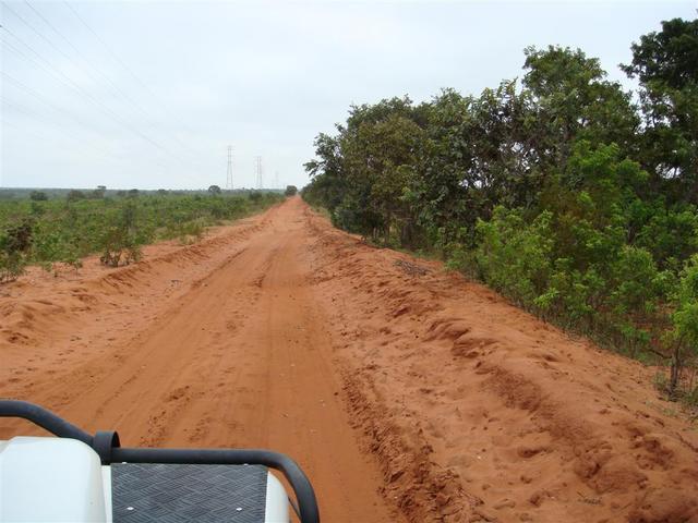 Bad road with very soft sand