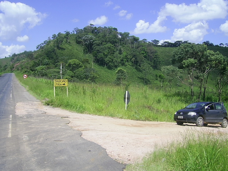 Início da estrada de terra - beginning of dirt road