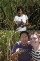 #3: Valéria (top), Silvio and Marcos (bottom) at confluence point.