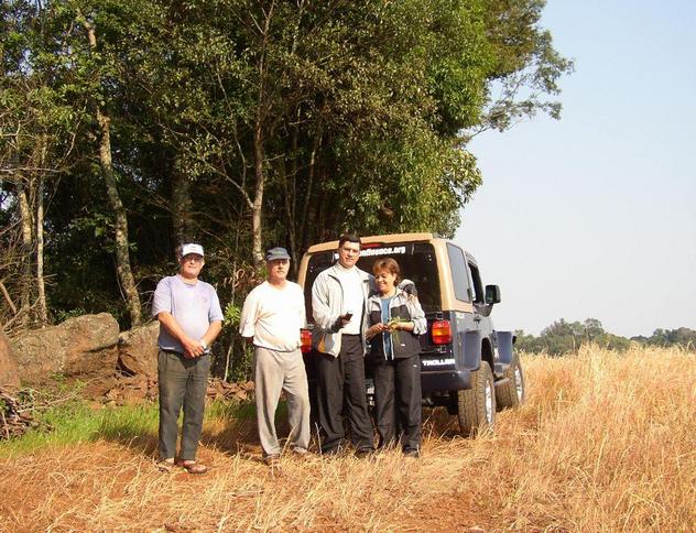 From right to left: Eurídice, myself, Mr. Uhlein and Mr. Silva