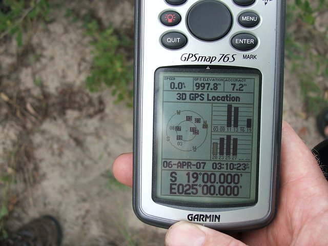 GPS reading