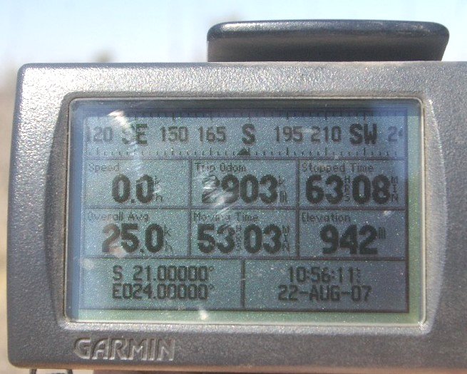 View of GPS Screen