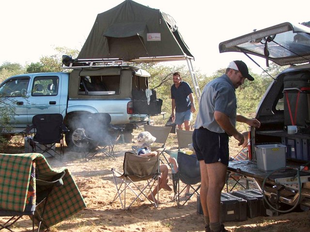 View of camp 1 km from the point