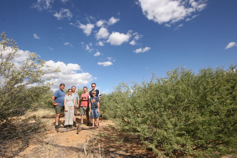 The group that visited the Confluence. FLTR: Anton, Astrid, Willie, Carl, Kobus, Michal