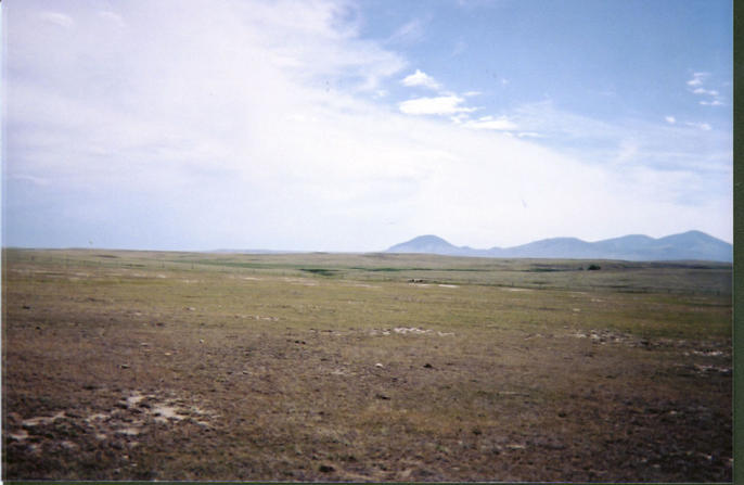 Looking south into Montana and the Sweetgrass Hills