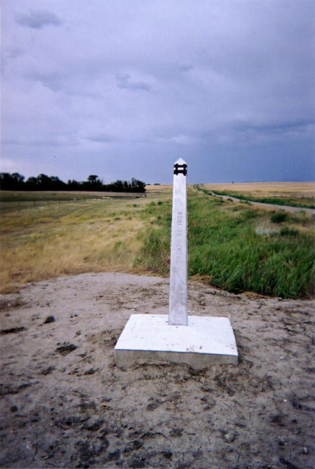 Looking east towards Coutts, AB