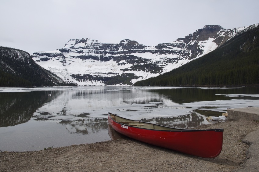 Cameron Lake, at the start of the hike