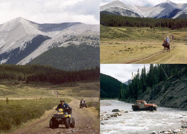 Jeeps, quads, and horses were more popular than hiking.