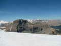 #12: The icefield at the confluence point, facing NW towards Mount Willerval.