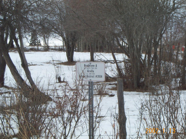 Former school yard for Brooklynn School and Arvilla School.