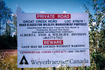 #1: Sign explaining the road closure.