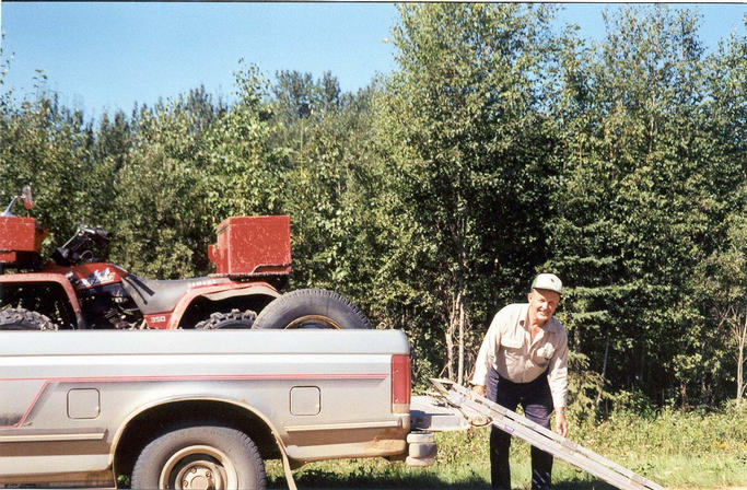 The father who was too tired for confluence hunting, but not for blueberries