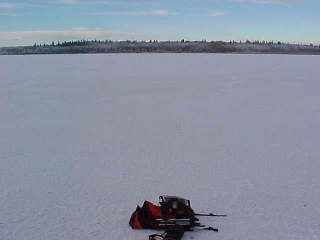 Looking North of Confluence - Pack Marks the Spot