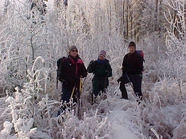 Trekking through The Frost - Sandy, Kim & Sean