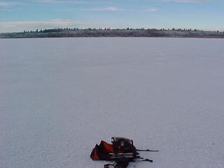 #1: Looking North of Confluence - Pack Marks the Spot