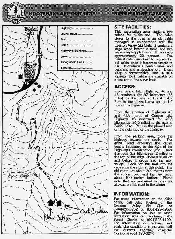 Ripple Ridge Cabins info