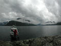 #3: mark and his boat, mooring at the confluence area.