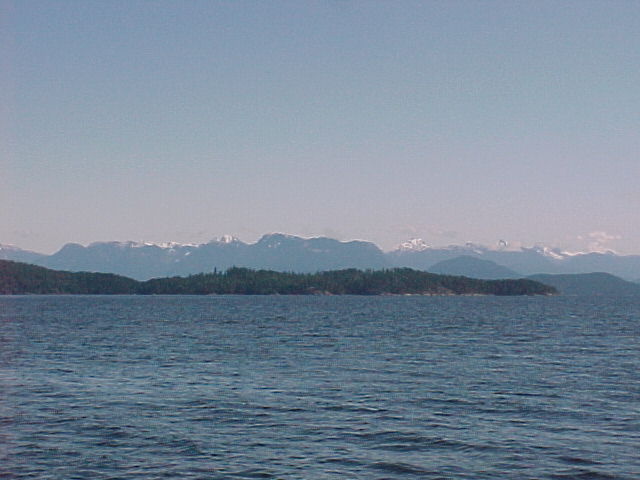 Marina Island on our Port