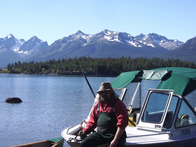 Roland Class and his boat