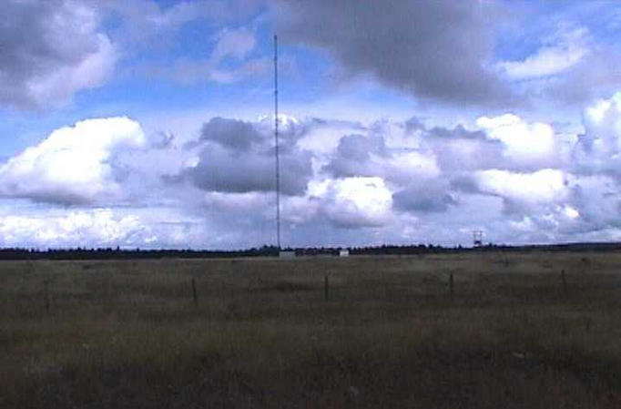 Outside Williams Lake, on Highway 20, is the Williams Lake Loran C tower