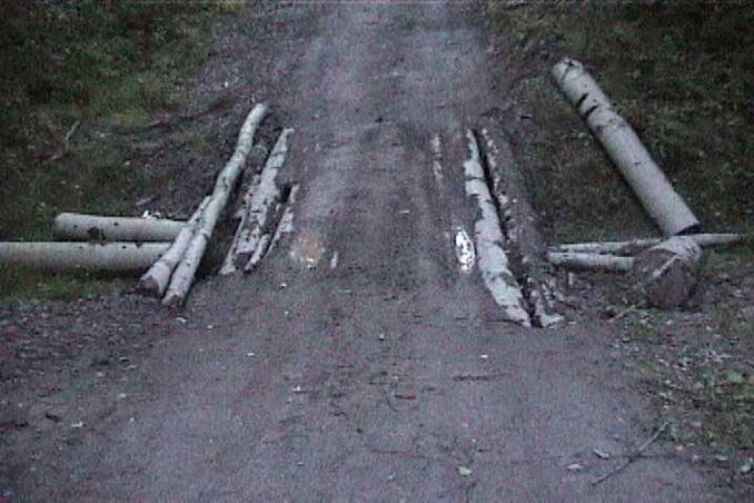 "Bridge" on the rough, muddy road