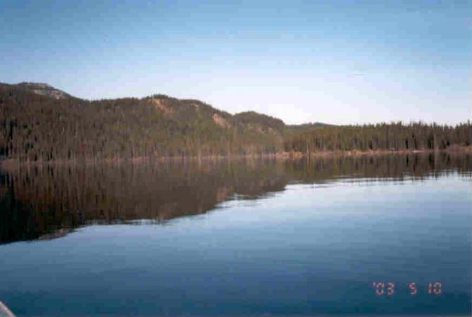 Looking north from the confluence