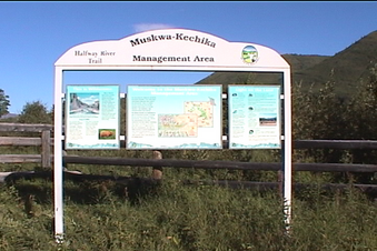 #1: Mushwa-Kechika Management Area sign