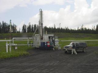 #1: Oil and Gas Building Just before the washout (the X in the map picture)