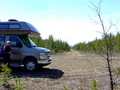 #7: starting point of the hike in a forestry trail (3km from confluence point)